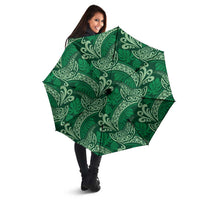 Forest Green Monstera Umbrella Polynesian Tribal Pattern LT01 - Polynesian Pride