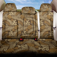 Brown Gold Monstera Back Car Seat Cover Polynesian Tribal Pattern LT01 One Size Gold - Polynesian Pride
