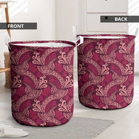 Sweet Pink Monstera Laundry Basket Polynesian Tribal Pattern LT01 - Polynesian Pride