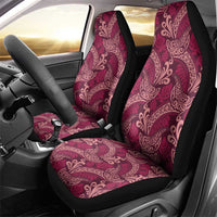 Sweet Pink Monstera Car Seat Cover Polynesian Tribal Pattern LT01 - Polynesian Pride