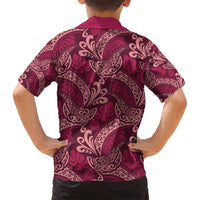 Sweet Pink Monstera Family Matching Puletasi and Hawaiian Shirt Polynesian Tribal Pattern LT01 - Polynesian Pride
