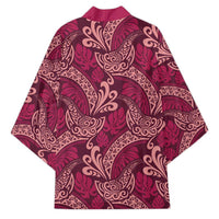 Sweet Pink Monstera Kimono Polynesian Tribal Pattern LT01 - Polynesian Pride