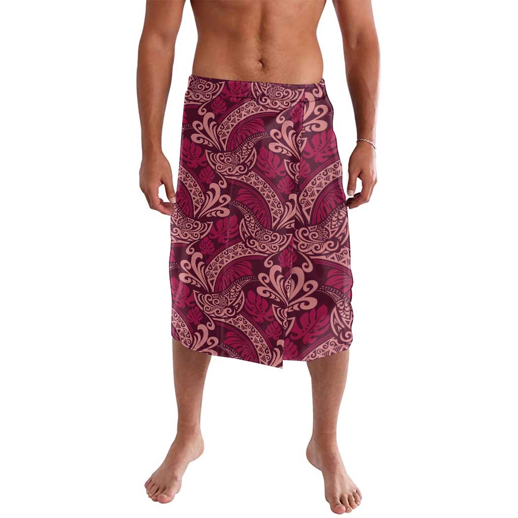 Sweet Pink Monstera Lavalava Polynesian Tribal Pattern - Polynesian Pride
