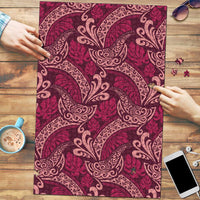 Sweet Pink Monstera Puzzle Polynesian Tribal Pattern LT01 Pink - Polynesian Pride