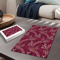 Sweet Pink Monstera Puzzle Polynesian Tribal Pattern LT01 - Polynesian Pride