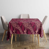 Sweet Pink Monstera Tablecloth Polynesian Tribal Pattern LT01 - Polynesian Pride