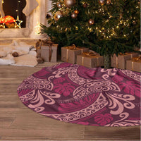 Sweet Pink Monstera Tree Skirt Polynesian Tribal Pattern LT01 - Polynesian Pride