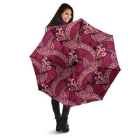 Sweet Pink Monstera Umbrella Polynesian Tribal Pattern LT01 - Polynesian Pride