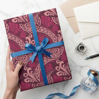 Sweet Pink Monstera Wrapping Paper Polynesian Tribal Pattern LT01 - Polynesian Pride