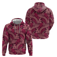 Sweet Pink Monstera Zip Hoodie Polynesian Tribal Pattern LT01 - Polynesian Pride