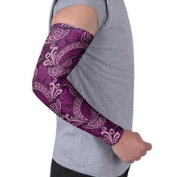 Royal Purple Monstera Arm Sleeves Polynesian Tribal Pattern LT01 - Polynesian Pride