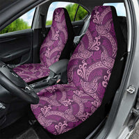 Royal Purple Monstera Car Seat Cover Polynesian Tribal Pattern LT01 - Polynesian Pride
