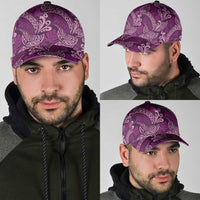 Royal Purple Monstera Classic Cap Polynesian Tribal Pattern LT01 - Polynesian Pride