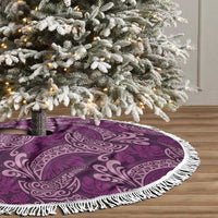 Royal Purple Monstera Tree Skirt Polynesian Tribal Pattern LT01 - Polynesian Pride