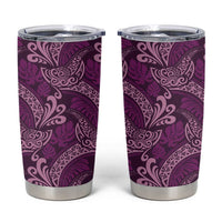 Royal Purple Monstera Tumbler Cup Polynesian Tribal Pattern LT01 Purple - Polynesian Pride