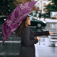 Royal Purple Monstera Umbrella Polynesian Tribal Pattern LT01 - Polynesian Pride