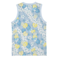Anthurium Plumeria Lei Pastel Basketball Jersey Blue Hawaiian Splendid Palaka