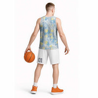 Anthurium Plumeria Lei Pastel Basketball Jersey Blue Hawaiian Splendid Palaka