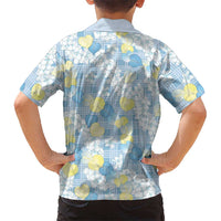 Anthurium Plumeria Lei Pastel Hawaiian Shirt Blue Hawaiian Splendid Palaka LT01 - Polynesian Pride