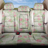 Anthurium Plumeria Lei Pastel Back Car Seat Cover Green Hawaiian Splendid Palaka LT01 One Size Green - Polynesian Pride