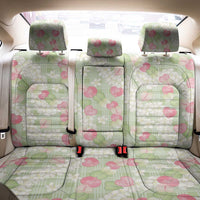 Anthurium Plumeria Lei Pastel Back Car Seat Cover Green Hawaiian Splendid Palaka LT01 - Polynesian Pride