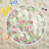 Anthurium Plumeria Lei Pastel Beach Blanket Green Hawaiian Splendid Palaka