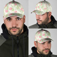 Anthurium Plumeria Lei Pastel Classic Cap Green Hawaiian Splendid Palaka LT01 - Polynesian Pride