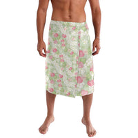 Anthurium Plumeria Lei Pastel Lavalava Green Hawaiian Splendid Palaka LT01 Green - Polynesian Pride