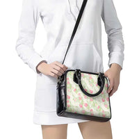 Anthurium Plumeria Lei Pastel Shoulder Handbag Green Hawaiian Splendid Palaka