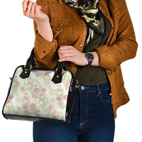 Anthurium Plumeria Lei Pastel Shoulder Handbag Green Hawaiian Splendid Palaka