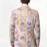 Anthurium Plumeria Lei Pastel Blazer Orange Hawaiian Splendid Palaka LT01 - Polynesian Pride