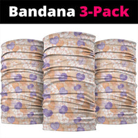 Anthurium Plumeria Lei Pastel Neck Gaiter Orange Hawaiian Splendid Palaka LT01 package One Size: 25*50cm Orange - Polynesian Pride