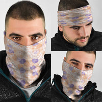 Anthurium Plumeria Lei Pastel Neck Gaiter Orange Hawaiian Splendid Palaka LT01 - Polynesian Pride