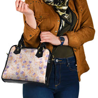 Anthurium Plumeria Lei Pastel Shoulder Handbag Orange Hawaiian Splendid Palaka LT01 - Polynesian Pride
