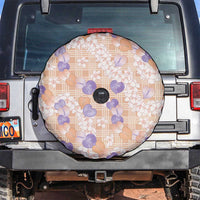 Anthurium Plumeria Lei Pastel Spare Tire Cover Orange Hawaiian Splendid Palaka LT01 Orange - Polynesian Pride