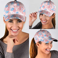 Anthurium Plumeria Lei Pastel Classic Cap Pink Hawaiian Splendid Palaka LT01 - Polynesian Pride