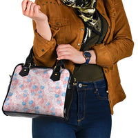 Anthurium Plumeria Lei Pastel Shoulder Handbag Pink Hawaiian Splendid Palaka LT01 - Polynesian Pride