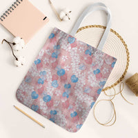 Anthurium Plumeria Lei Pastel Tote Bag Pink Hawaiian Splendid Palaka