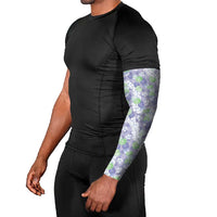 Anthurium Plumeria Lei Pastel Arm Sleeves Purple Hawaiian Splendid Palaka LT01 - Polynesian Pride