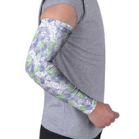 Anthurium Plumeria Lei Pastel Arm Sleeves Purple Hawaiian Splendid Palaka LT01 - Polynesian Pride