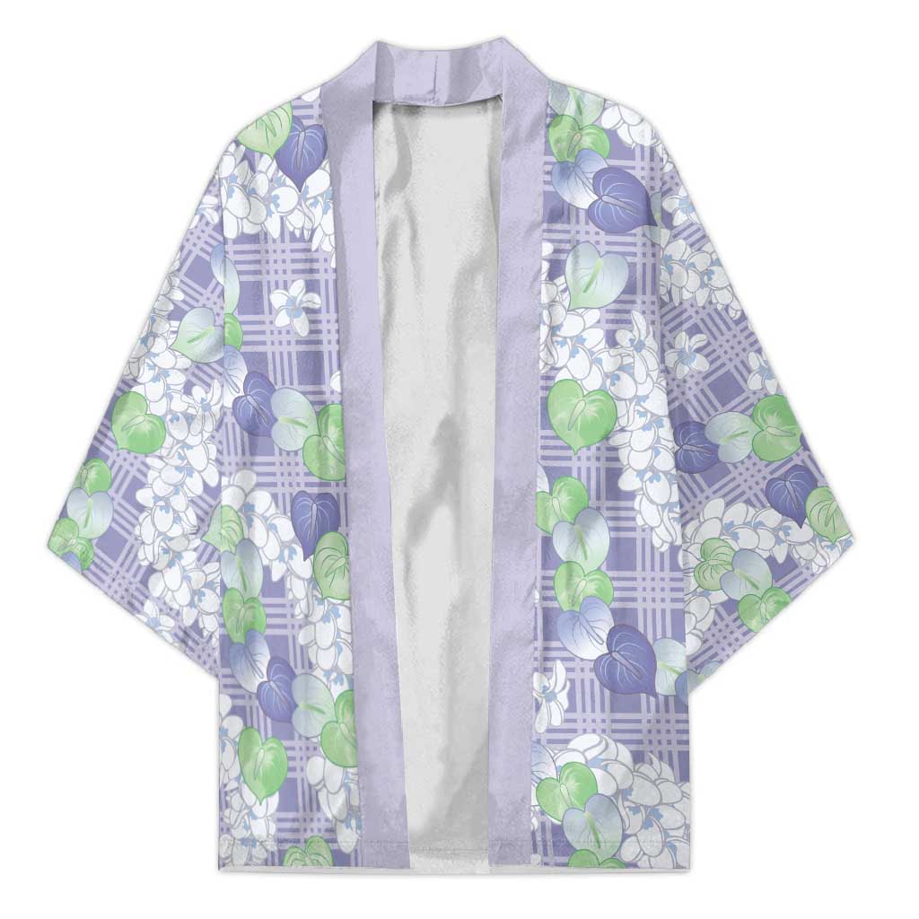 Anthurium Plumeria Lei Pastel Kimono Purple Hawaiian Splendid Palaka