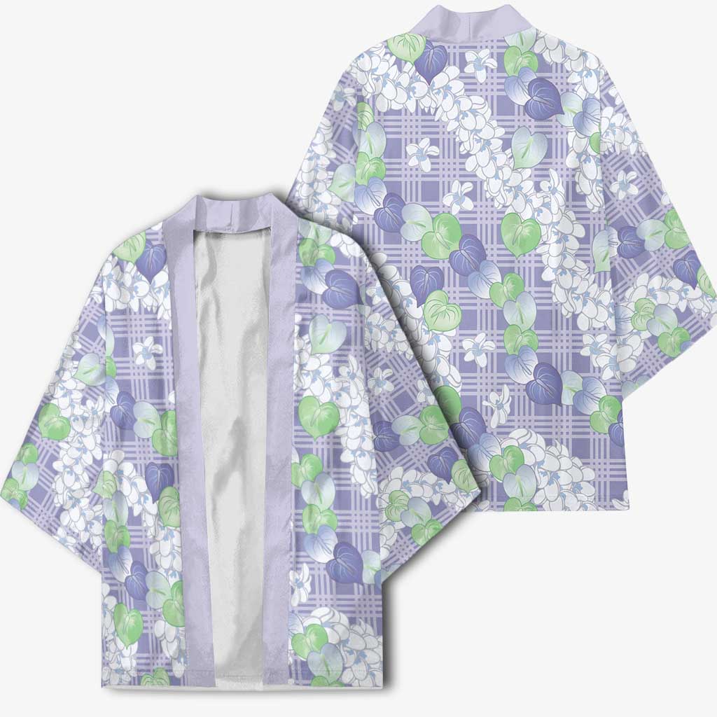 Anthurium Plumeria Lei Pastel Kimono Purple Hawaiian Splendid Palaka