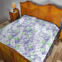 Anthurium Plumeria Lei Pastel Quilt Purple Hawaiian Splendid Palaka LT01 - Polynesian Pride