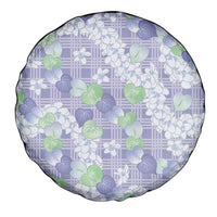 Anthurium Plumeria Lei Pastel Spare Tire Cover Purple Hawaiian Splendid Palaka LT01 - Polynesian Pride