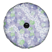 Anthurium Plumeria Lei Pastel Spare Tire Cover Purple Hawaiian Splendid Palaka LT01 - Polynesian Pride