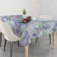 Anthurium Plumeria Lei Pastel Tablecloth Purple Hawaiian Splendid Palaka LT01 - Polynesian Pride