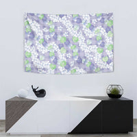 Anthurium Plumeria Lei Pastel Tapestry Purple Hawaiian Splendid Palaka LT01 - Polynesian Pride