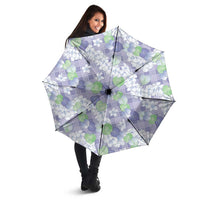 Anthurium Plumeria Lei Pastel Umbrella Purple Hawaiian Splendid Palaka LT01 - Polynesian Pride