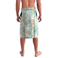 Anthurium Plumeria Lei Pastel Lavalava Teal Hawaiian Splendid Palaka LT01 - Polynesian Pride