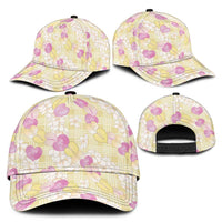 Anthurium Plumeria Lei Pastel Classic Cap Yellow Hawaiian Splendid Palaka LT01 - Polynesian Pride